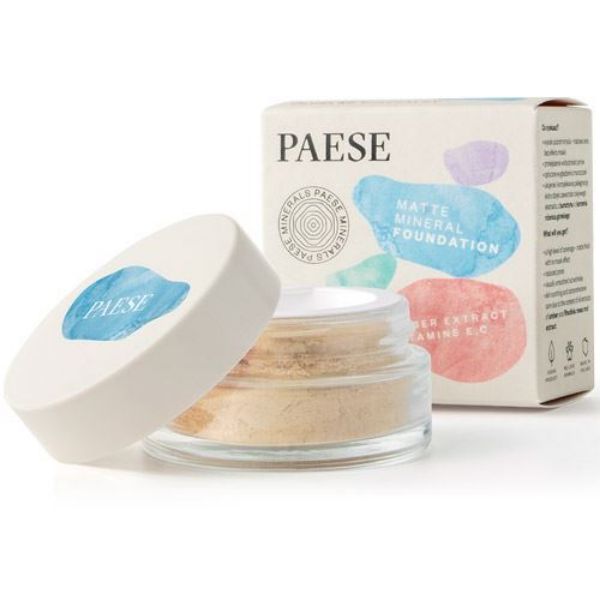 Picture of PAESE MINERALS MATTE MINERAL FOUNDATION - LIGHT BEIGE