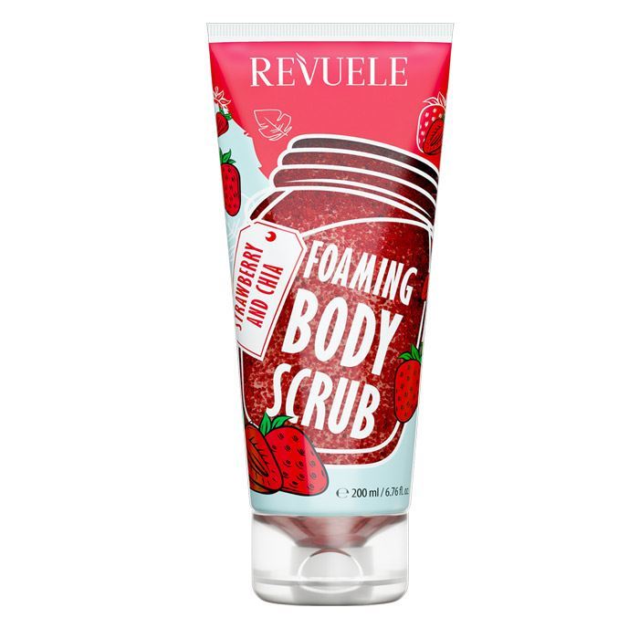 Picture of *REVUELE FOAMING BODY SCRUB STRAWBERRY & CHIA