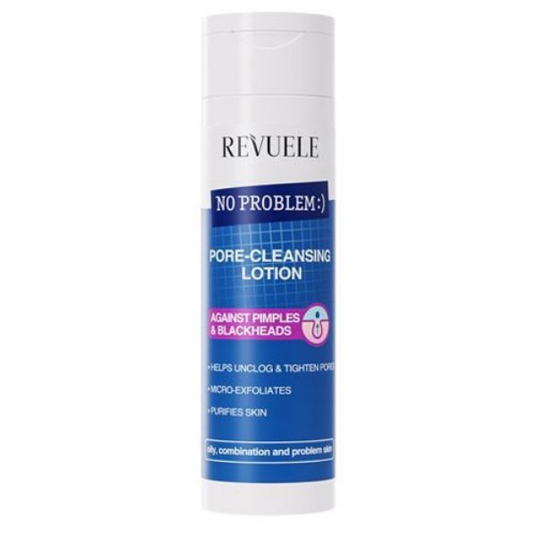 Picture of REVUELE NO PROBLEM ЛОСИОН ЗА ПОЧИСТВАНЕ НА ПОРИТЕ ПРОТИВ ПЪПКИ И ЧЕРНИ ТОЧКИ, 200 ml