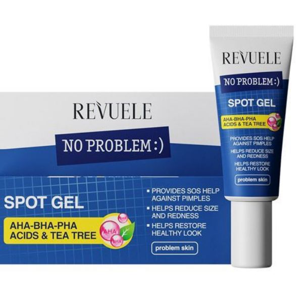 Picture of REVUELE NO PROBLEM ГЕЛ ЗА ПЕТНА С AHA-BHA-PHA КИСЕЛИНИ И ЧАЕНО ДЪРВО, 25 ml