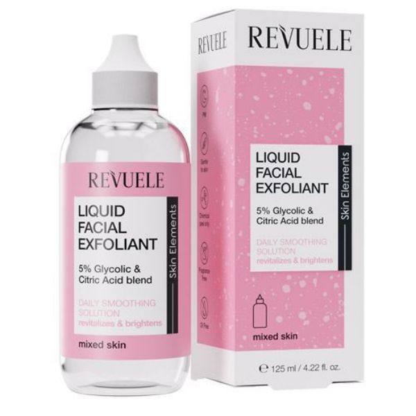 Picture of REVUELE LIQUID FACIAL EXFOLIANT 5% GLYCOLIC + CITRIC ACID BLEND, 125ml