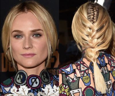 Diane Kruger Smuggled a Cornrow Inside Her Braid