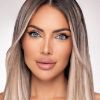 sugabuba glitter eyeliner metal glow model with eyeliner