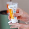 Revuele sunprotect daily face cream applying on hand