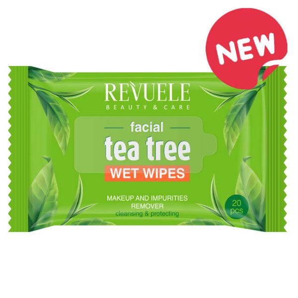 Revuele tea tree clarifying wet wipes 20 pcs