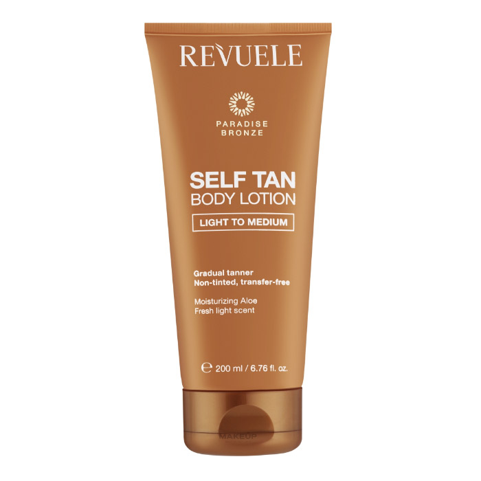 Revuele self tan body lotion light to medium