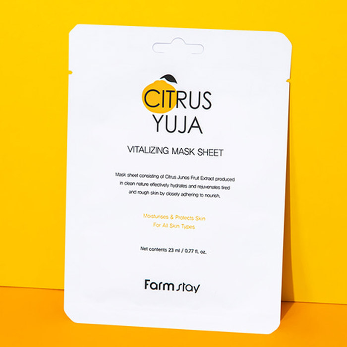 FARMSTAY CITRUS YUJA VITALIZING MASK SHEET