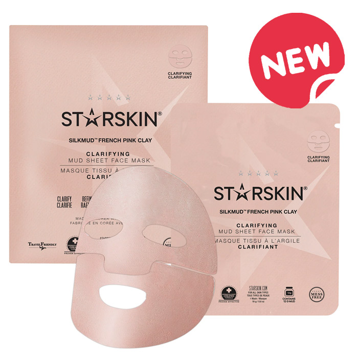 STARSKIN SILKMUD FRENCH PINK CLAY SHEET MASK