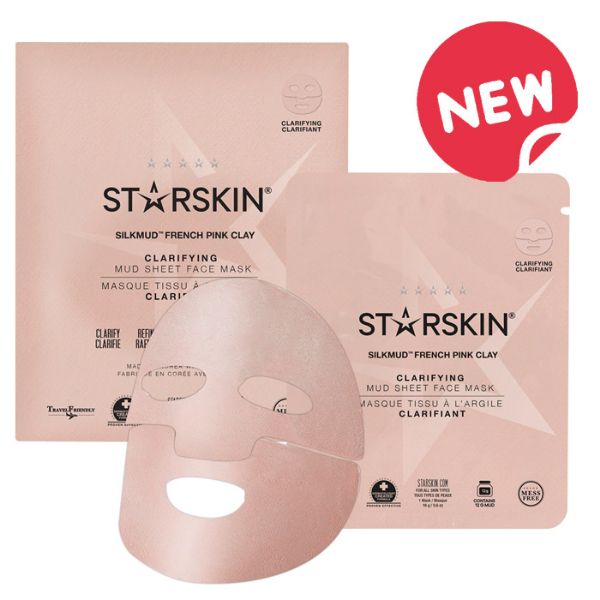 STARSKIN SILKMUD FRENCH PINK CLAY SHEET MASK