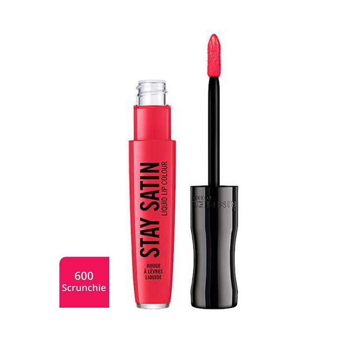 RIMMEL STAY SATIN LIQUID LIP COLOUR 600 SCRUNCHIE LIPSTICK