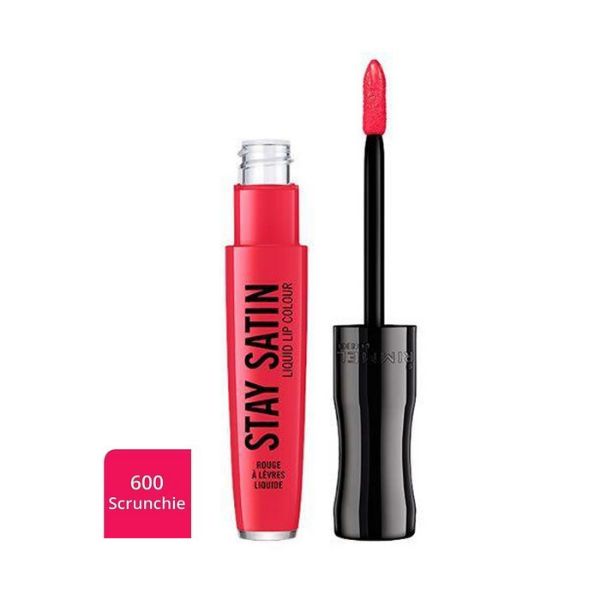 RIMMEL STAY SATIN LIQUID LIP COLOUR 600 SCRUNCHIE LIPSTICK