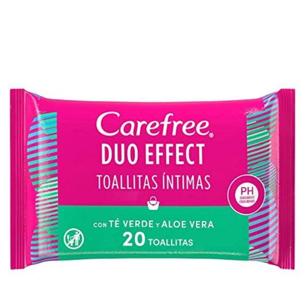 CAREFREE ALOE VERA INTIMATE WIPES 20 UNITS
