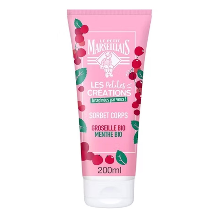 LE PETIT MARSEILLAIS SORBET DE CORP HIDRATANT PENTRU PIELE USCATA, COACAZE SI MENTA, 200 ml