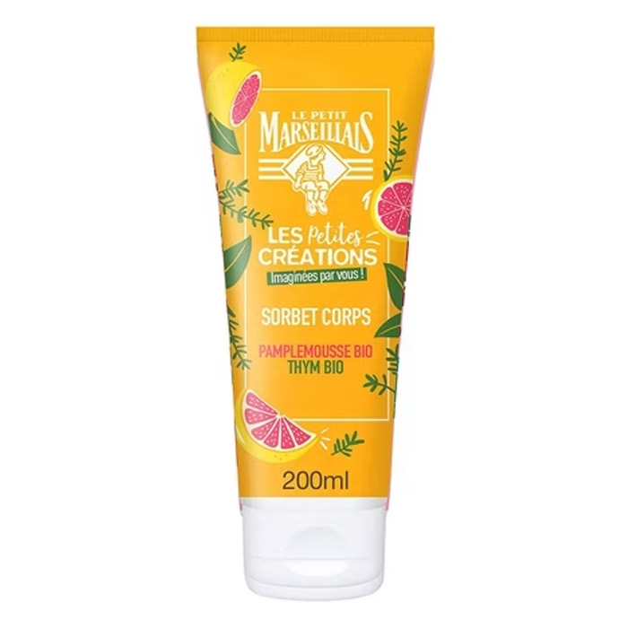LE PETIT MARSEILLAIS SORBET DE CORP HIDRATANT PENTRU PIELE NORMALA, GRAPEFRUIT SI CIMBRU, 200 ml
