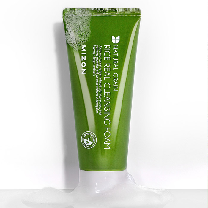 MIZON NATURAL GRAIN RICE REAL CLEANSING FOAM, 150 ml