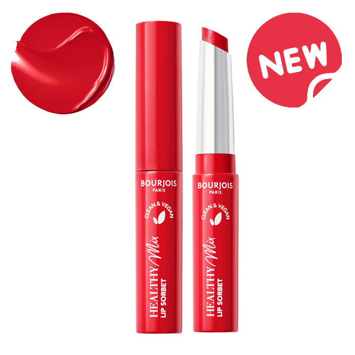 BOURJOIS HEALTHY MIX LIP SORBET, TONE: 02 - RED FRESHING, 7.5 G