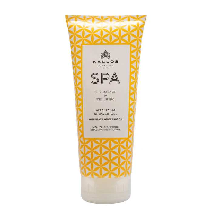 KALLOS SPA VITALIZING SHOWER GEL WITH BRAZILIAN ORANGE OIL, 200 ml