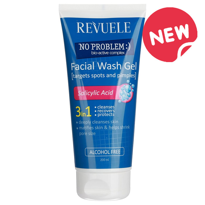 REVUELE 3 IN 1 ANTI ACNE CLEANSING WASH GEL WITH SALICYLIC ACID 200 ml