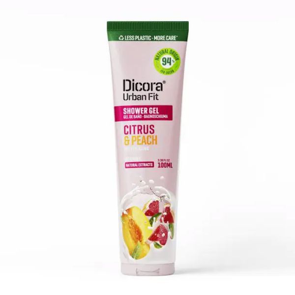 DICORA NOURISHING SHOWER GEL CITRUS & PEACH WITH VITAMIN C 100 ml