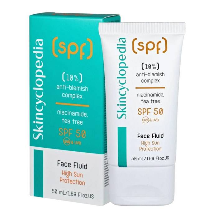 SKINCYCLOPEDIA FLUID FACIAL CU NIACINAMIDE PENTRU TEN CU IMPERFECTIUNI SPF 50 50 ml