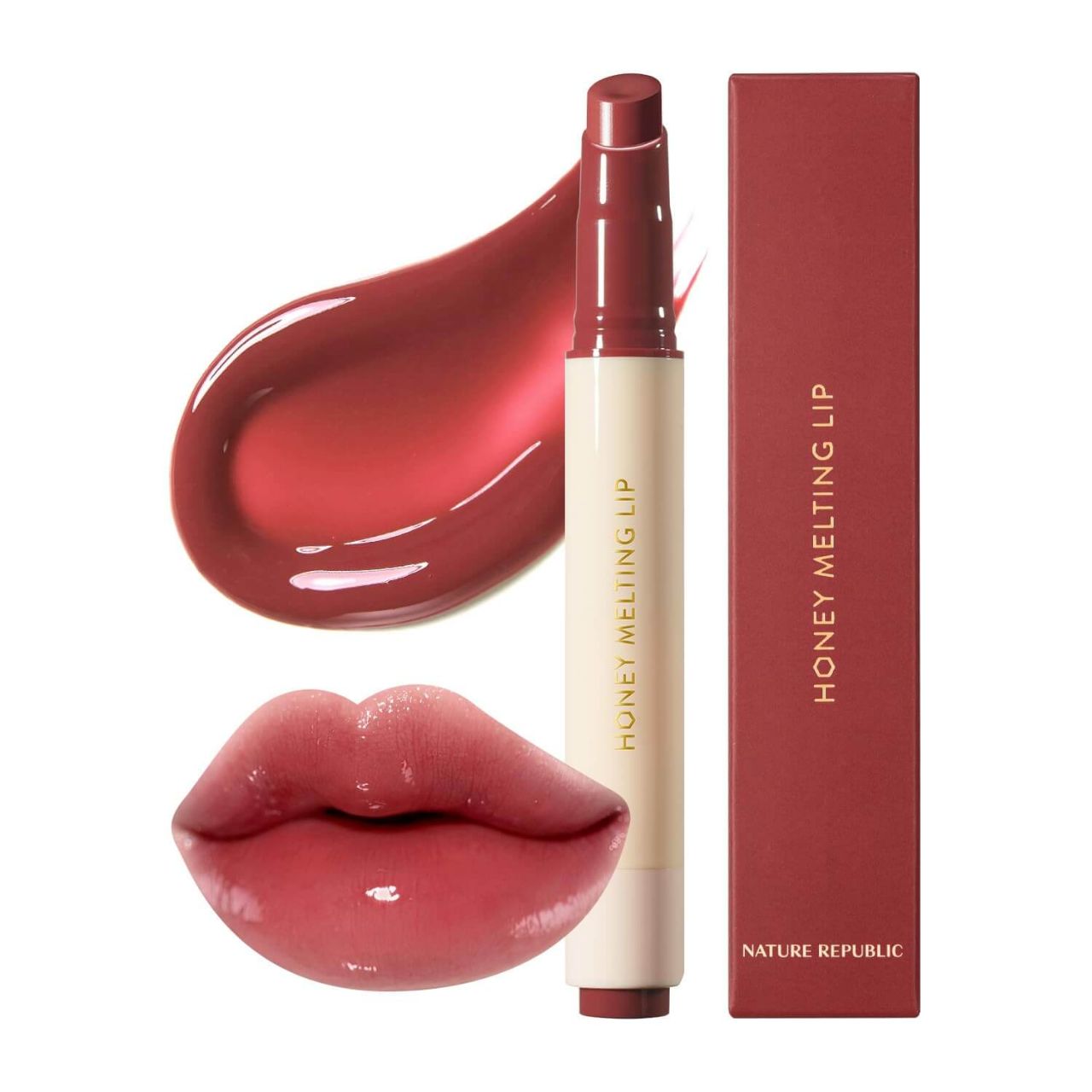 NATURE REPUBLIC HONEY MELTING LIP STICK 05 PLUM HYDRATING JELLY