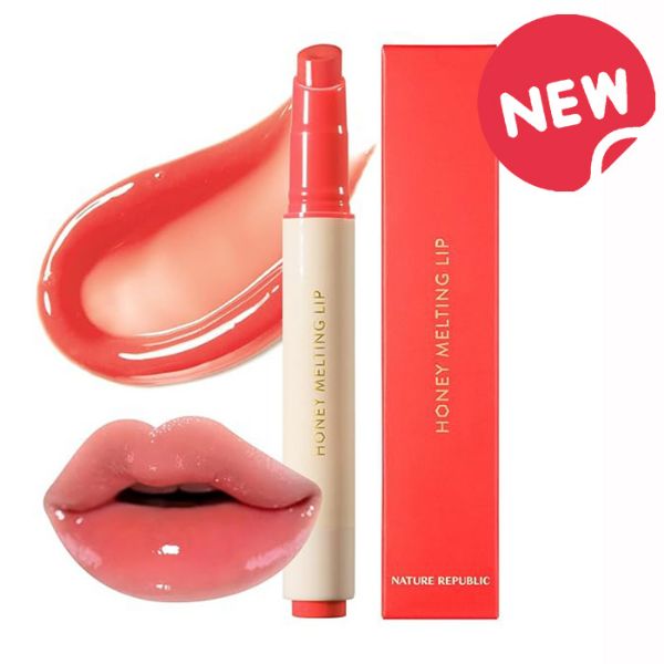 NATURE REPUBLIC HONEY MELTING LIP GLOSS 10 PEACH HYDRATING JELLY
