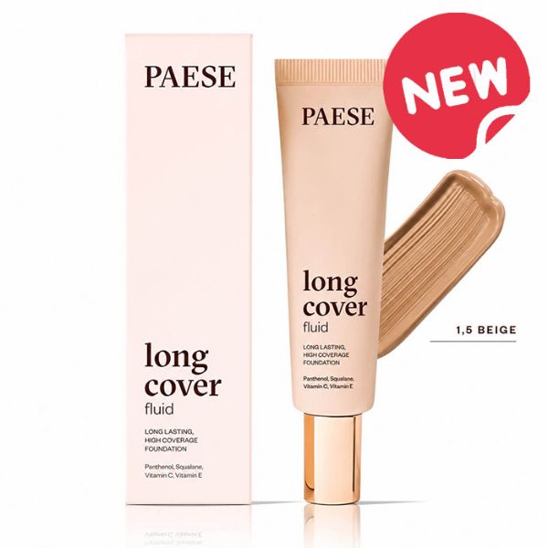 PAESE LONG COVER FLUID TUBE FOUNDATION 1,5 BEIGE, 30 ml